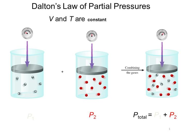 Daltons law of partial pressures worksheet