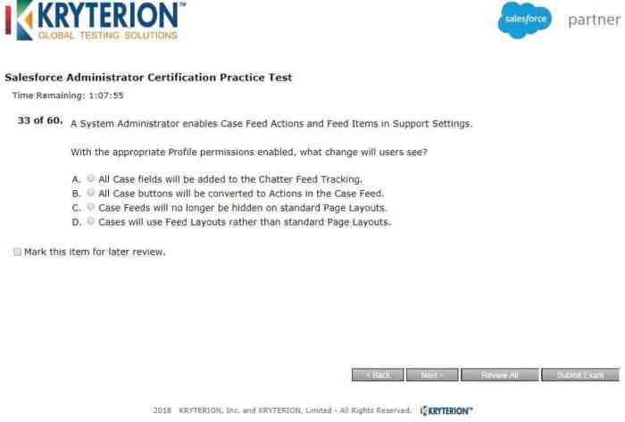 Salesforce admin exam questions and answers