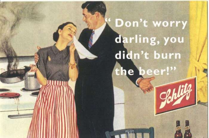 Don't worry darling you didn't burn the beer